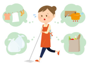 家事に忙しい女性